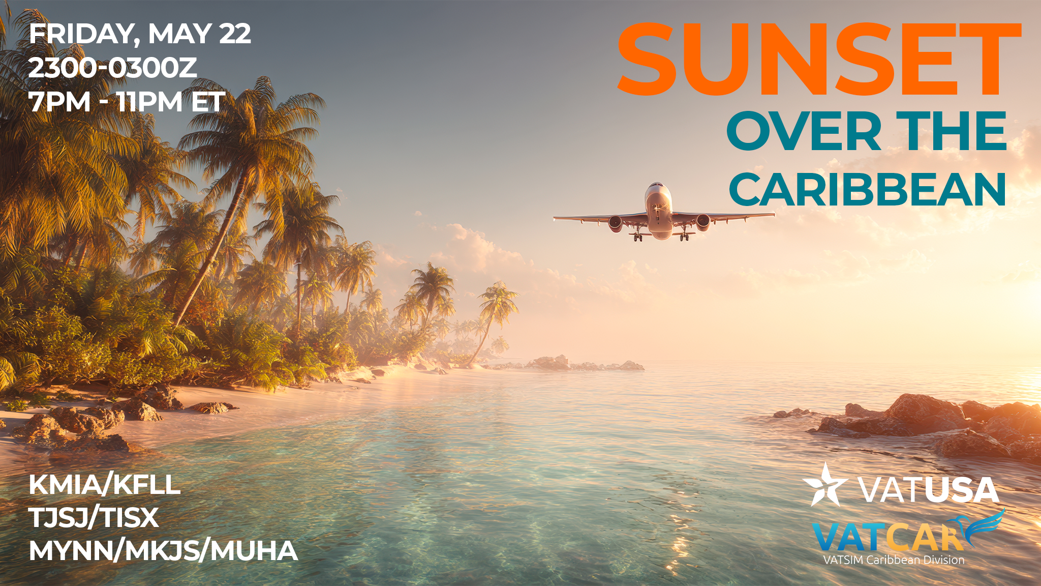 Sunset over the Carribean